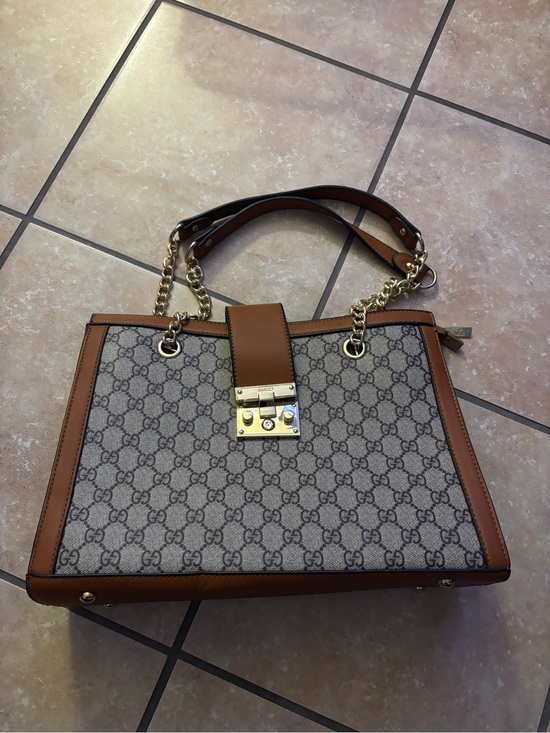 Dhgate Handbags - Brown and Beige GG Canvas Top-Handle Tote with Gold Hardware
